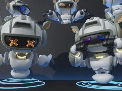 Robot 3D model 2
