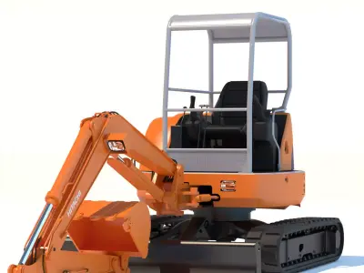 Mini Excavator Hitachi EX50U 3D model