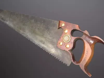 Hand Saw Low-poly 3D model shop