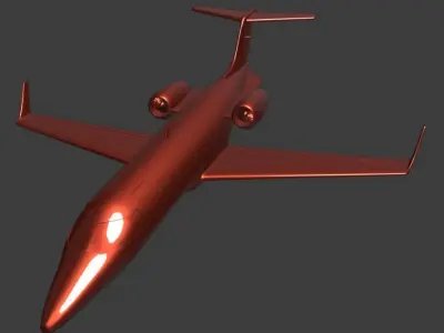 Learjet 45 ready for 3D printing 3D print model