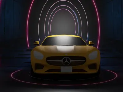 MERCEDES AMG GT S 2016 3D model