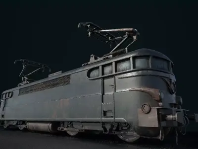 Electric Locomotive SNCF 9291 Low-poly 3D model