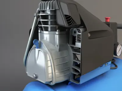 air compressor Low-poly 3D model purchase