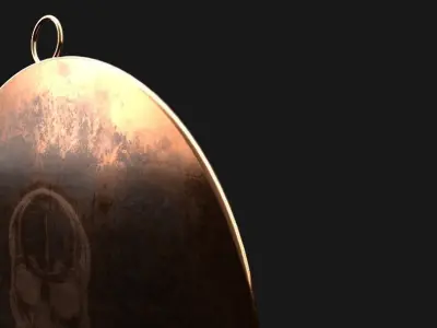 skull pendant 3D print model Low-poly 3D model