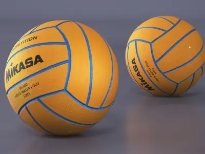 Water Polo Ball Mikasa 3D model