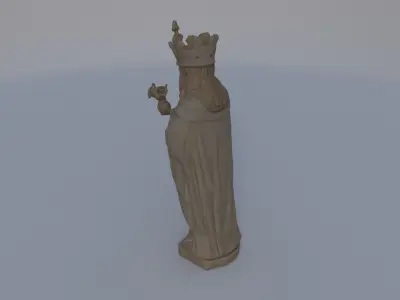 Ivory Figurine of Kings 3D model