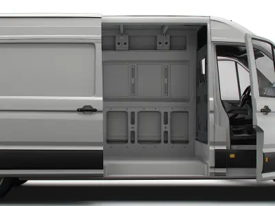 VW Crafter Panel Van L3H2 HQ Interior 2023 3D model