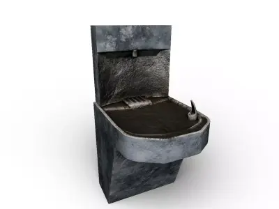 Rusted Water Filter Low-poly 3D model