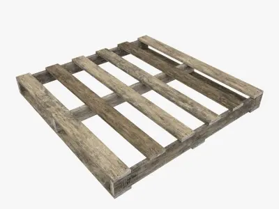 Australian Pallets Low-poly 3D model