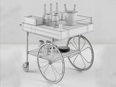cart bar 3D model