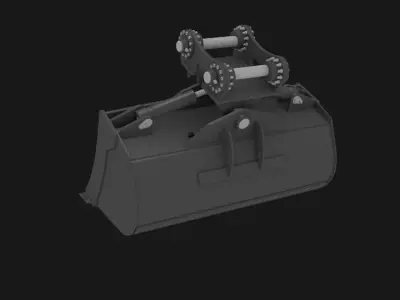 Excavator tilt bucket  3D model