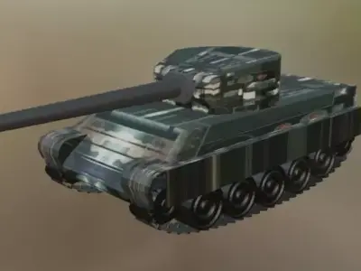 Tank2 Low-poly 3D model