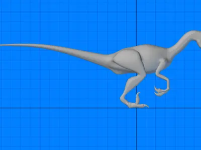 Velociraptor Dinosaur 3D model shop