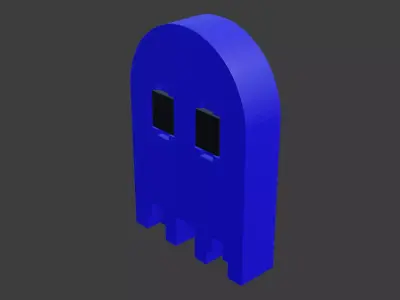 pacman ghost 3 3D model