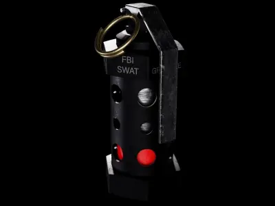 Stun Granade FBI 3D model