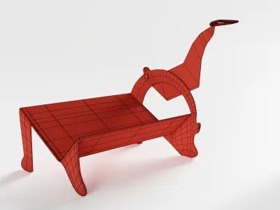 Metal Bread Cutter Low-poly 3D model