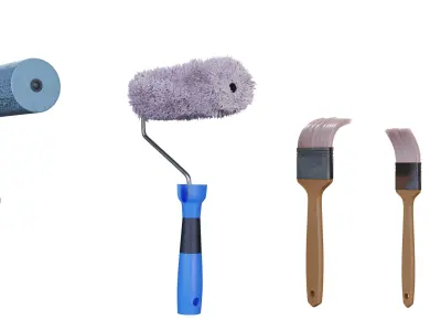 Wall Brush Collection Free 3D model