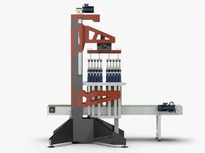 Classic Single Column Case Packer 3D model