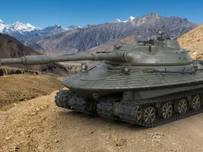 Tank Object 279 Green Vray 3D model