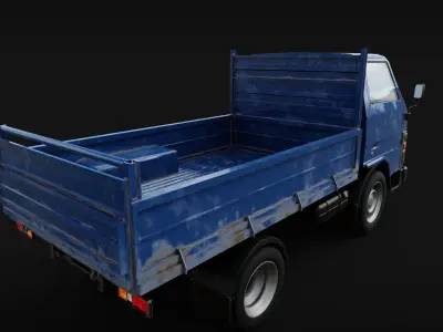 Lorry Truck Toyota Dyna Low-poly 3D model