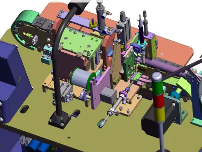 Automatic micro data cable soldering machine 3D model