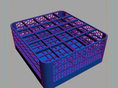 Cafeteria Glass Holder 3D model