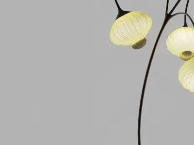 Lamp Lantern New Floor Chinese 3D model