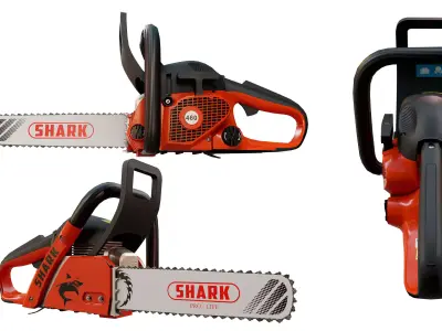 Chainsaw PBR ready   3D model