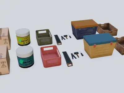 RACK SYSTEM GAME READY Low-poly 3D model