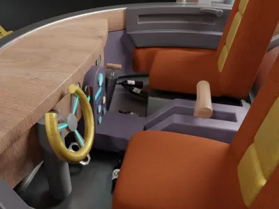 Rick an Morty Space cruiser 3D model