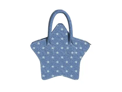 Denim Star Bag 3D model