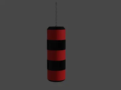 Boxing bag Low-poly 3D model purchase