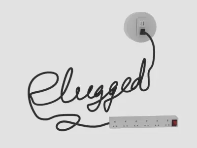 Plugged Logo  3D model