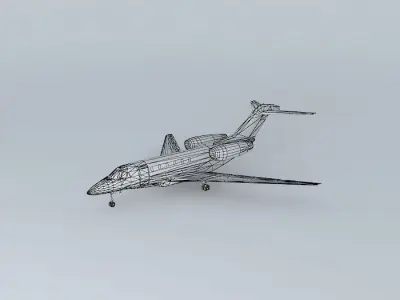 Template Cessna Citation X Free 3D model