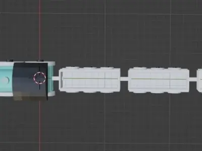 Toy Train 3D model buy