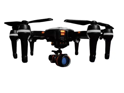 Professional Camera Drone 3D Model 3D model