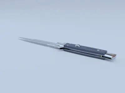 Foldable Knife for Blender 3D model