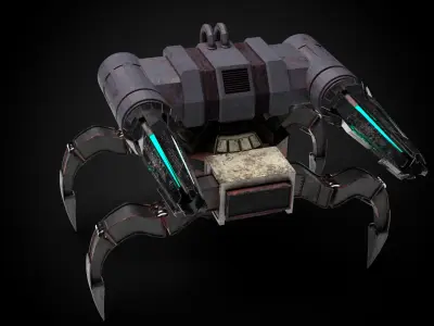 4 legs robot 3D model