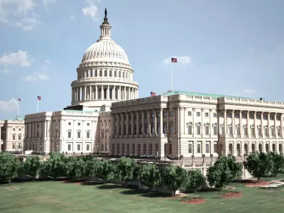 United States Capitol 3D model get