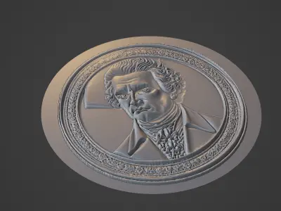 Immanuel Kant Medallion 3D print model purchase
