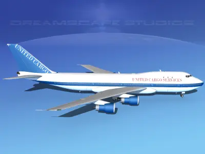 Boeing 747-100 United Cargo 3D model