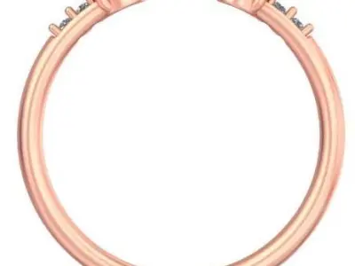 Simple and elegant wedding and engagement band A32 3D print model