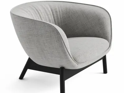Vista Lounge Chair Low-poly 3D model