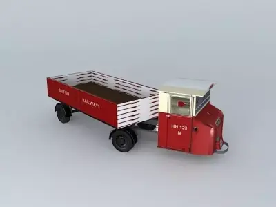 Eco Rail Scammell No 5 Dummy! Old Steam Days Free 3D model