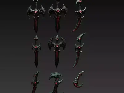 Forged Legends - Stylized Fantasy Weapon Collection 3D Model Pack