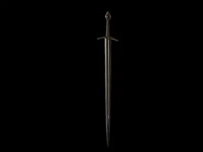 Medieval Knight Sword War Sword 3D Model  3D model