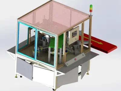 Electric toothbrush automatic assembly machine 3D model