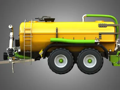 Zunhammer Liquid Manure Transport Trailer  3D model
