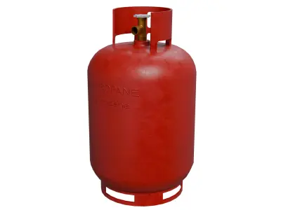Propane Gas Bottle Low-poly 3D model