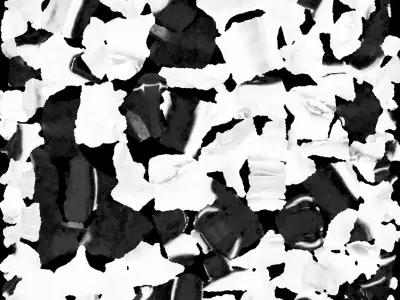 Futuristic Yellow Gun 3D model 5